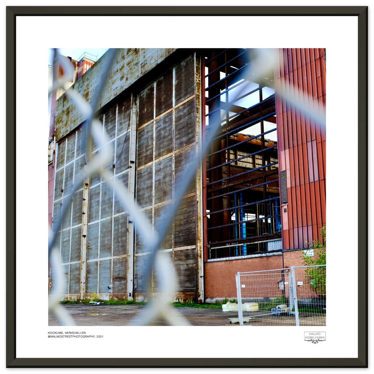 Poster Varvshallen - metal frame